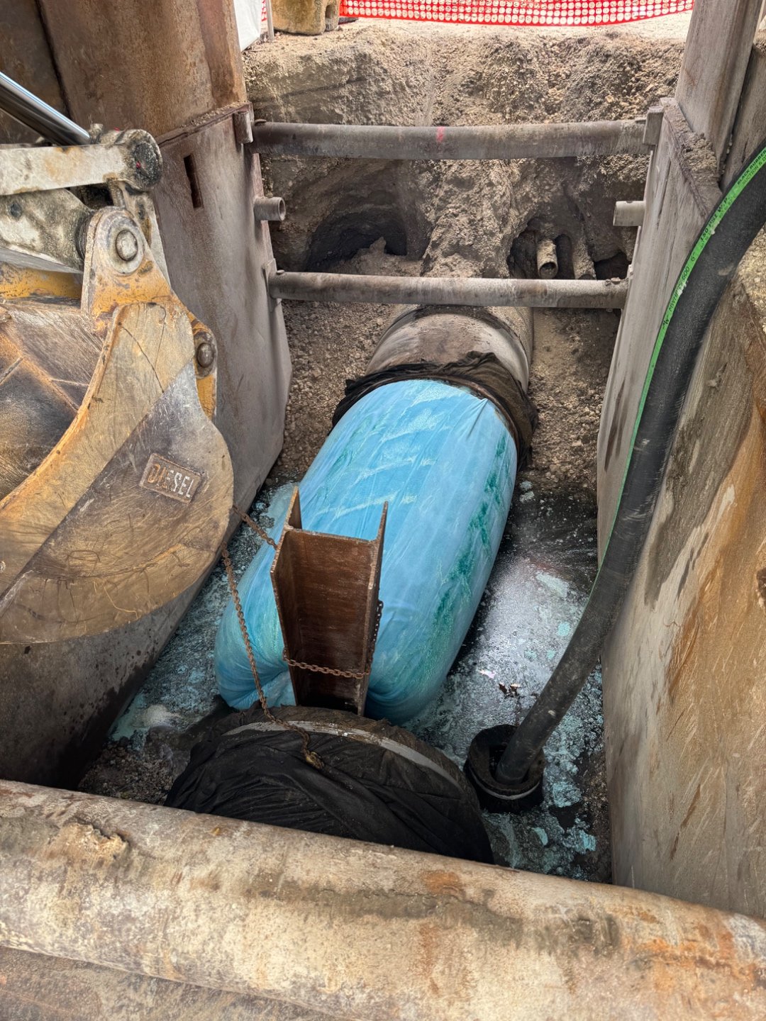 CEI CIPP mainline installation on an active Florida worksite